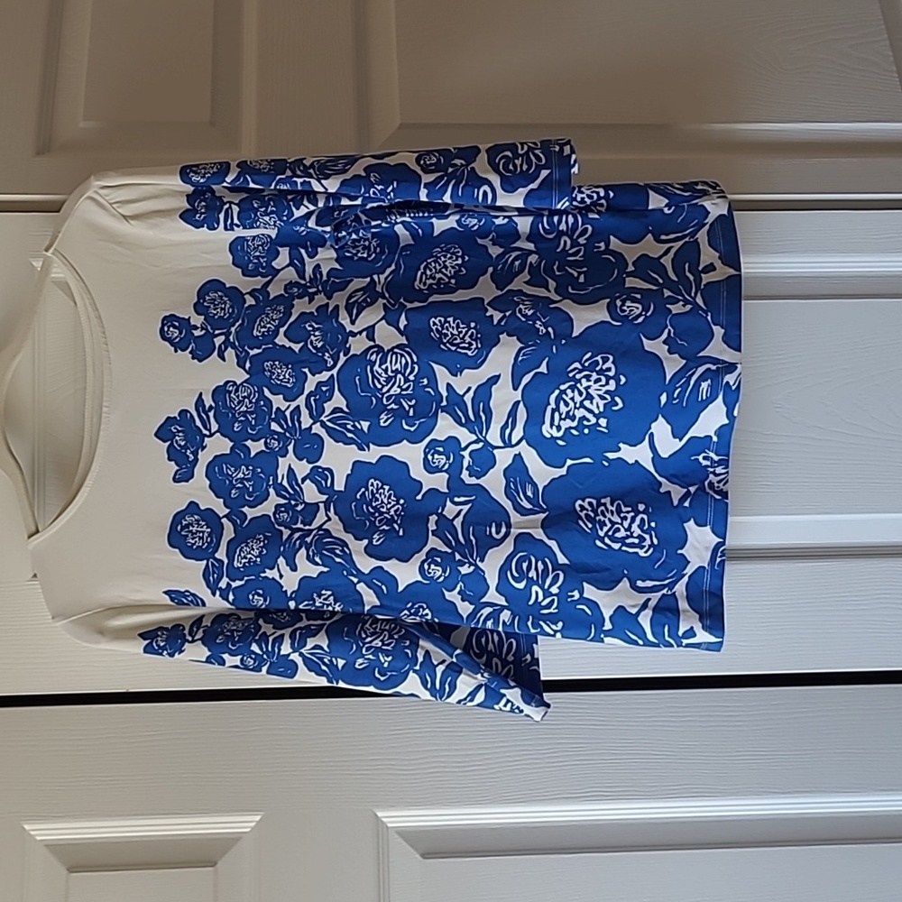 Isaac Mizrahi Live! Floral Printed Top (M)